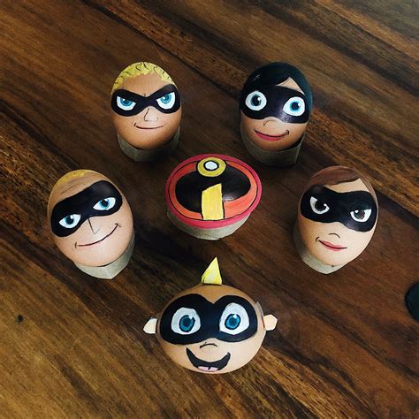 Incredibles Easter Eggs. #eastercrafts #easter #eastereggs #disney #disneypixar #theincredibles ...