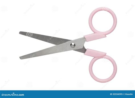 Pink scissors stock image. Image of plastic, handle, steel - 33334395