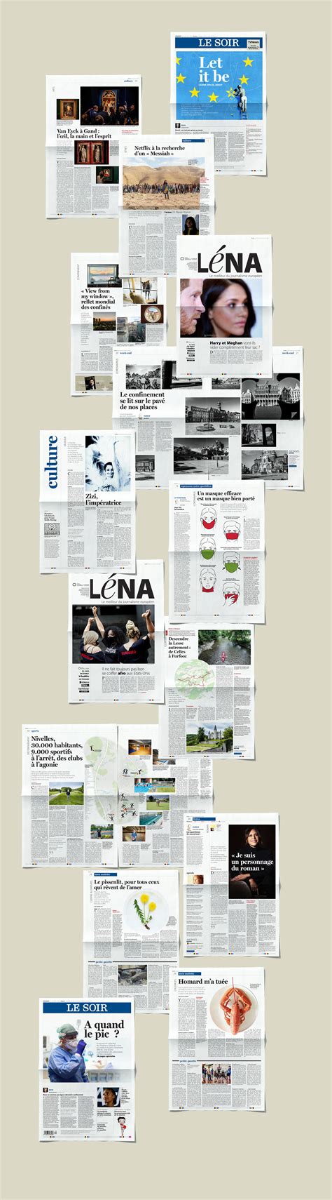 LAYOUT | Le Soir Newspaper - 2020 on Behance