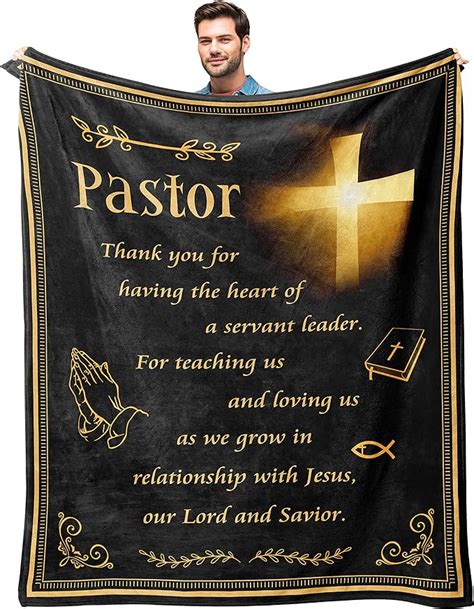 Amazon.com: Kituzol pastor appreciation gifts blanket 50"x60" - unique pastor gifts - gifts for ...