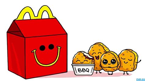 Mc Donald's Happy Meal | Cute kawaii drawings, Kawaii doodles, Cute easy drawings