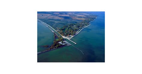 Reno Beach at Lake Erie Aerial Photograph Postcard | Zazzle.com