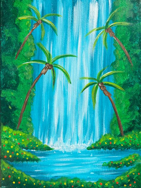 "Jungle Falls" Painting Party with The Paint Sesh