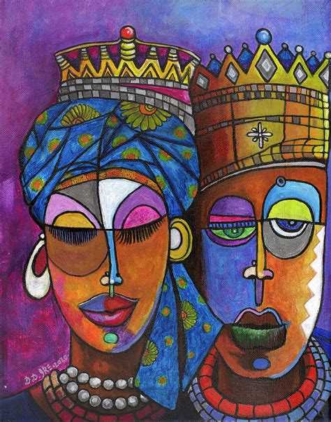 King and Queen Painting by Darlington Ike - Pixels