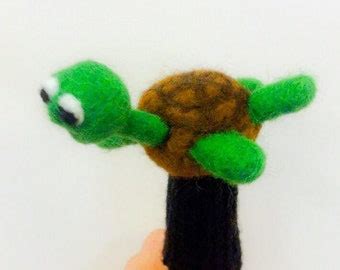 Tucker Turtle Finger Puppet - Etsy