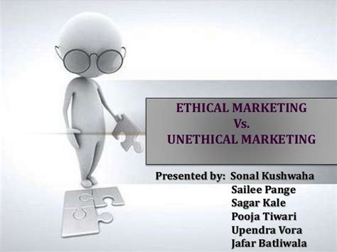 Ethical vs non ethical marketing