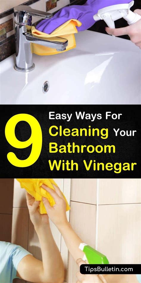 9 Highly Effective Ways for Cleaning a Bathroom with Vinegar | Vinegar cleaning, Bathroom ...