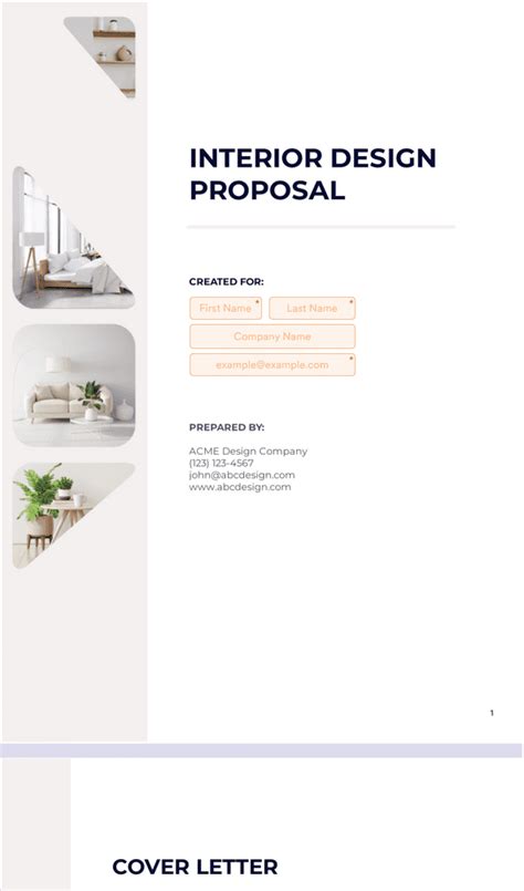 Interior Design Proposal Template