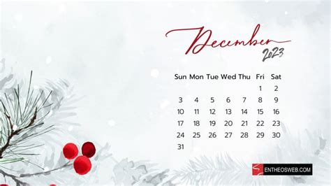 a calendar with red berries on it and the words december 2012 written ...