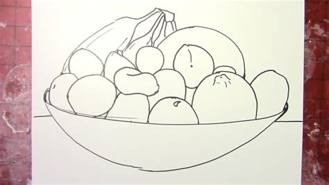 Easy Fruit In A Bowl Still Life Drawing Store | varsana.com