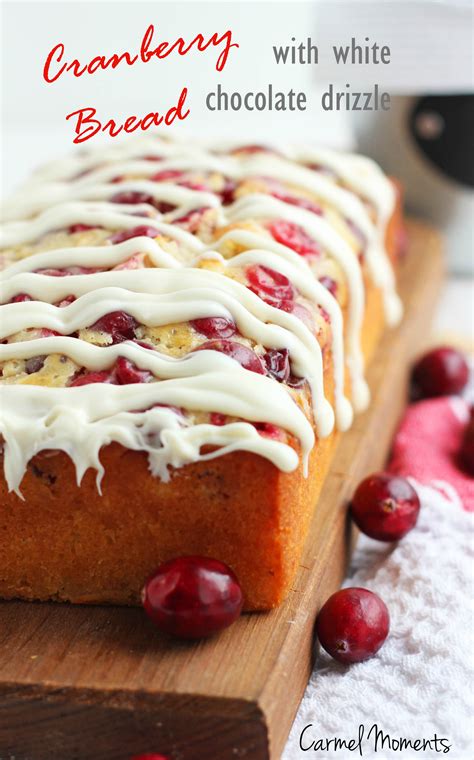 Cranberry Bread with White Chocolate Drizzle