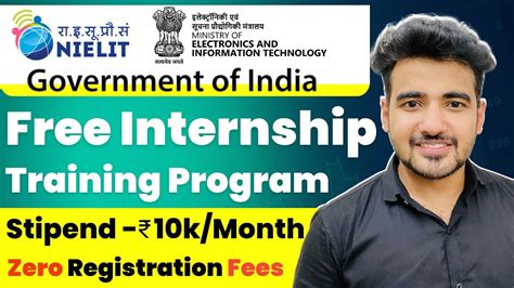 NIELIT Launched Free Internship Training | Any College Students & Graduate | Free Gov ...