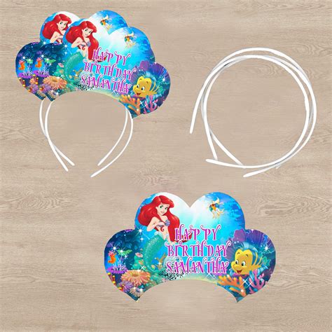 The Little Mermaid Birthday Tiaras 12pk - Etsy