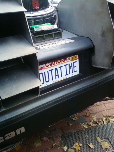 Back to the Future | OUTATIME + 2015 | STAMPED Replica License Plate Combo | eBay