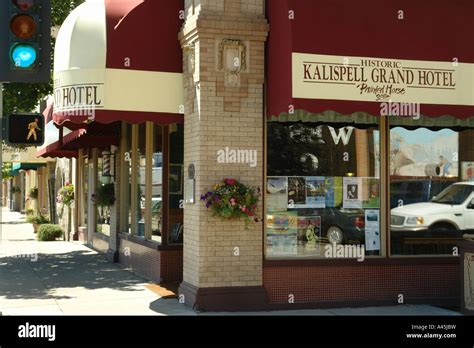 AJD56540, Kalispell, MT, Montana, Historic Downtown, Grand Hotel Stock ...