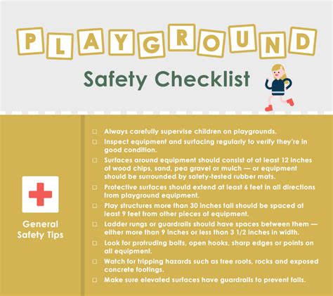 Playground Safety Checklist Infograph - Preemie Twins Baby Blog