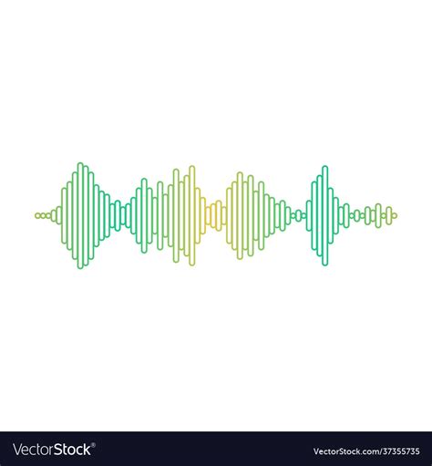 Sound wave cartoon icon Royalty Free Vector Image