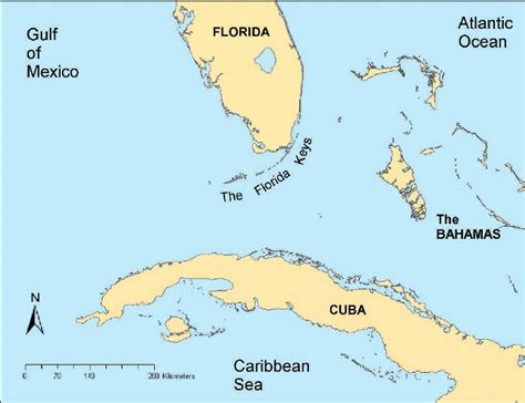 Map Of Florida And Cuba - Maping Resources