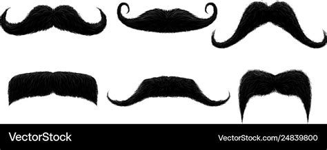 Vintage moustache funny retro mustache fake Vector Image