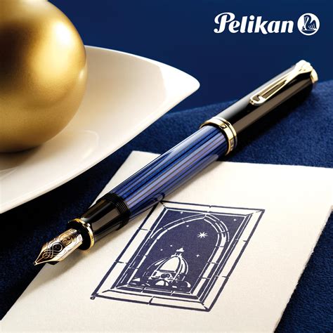 Pelikan M800 Fountain Pen – Blue Stripe – The Nibsmith