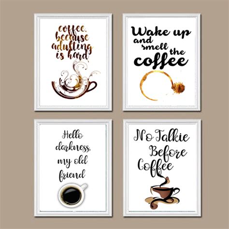 Coffee Wall Art Set - Pixie Treasures Designs