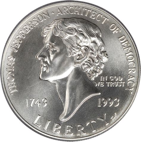 Value of 1993 $1 Jefferson Silver Coin | Sell Silver Coins