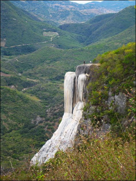 White mineral cliff | Hierve el Agua mineral springs, Oaxaca… | Lorena ...