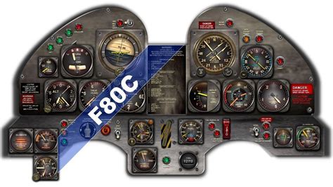 T33 & F80 SHOOTING STAR COCKPIT instrument panel CDkit | #1895939680