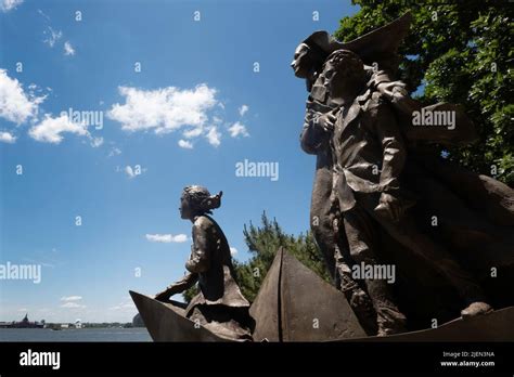 Mother Frances Xavier Cabrini Memorial bronze statue stands near the ...