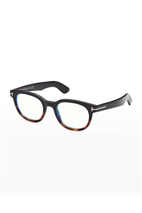 TOM FORD Men's Blue-Block Square Optical Glasses | Neiman Marcus