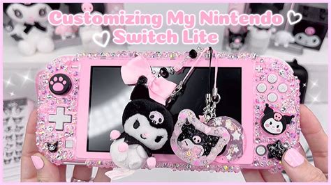 Customizing My Nintendo Switch + New Accessories - Kuromi Theme - YouTube Nintendo Lite ...