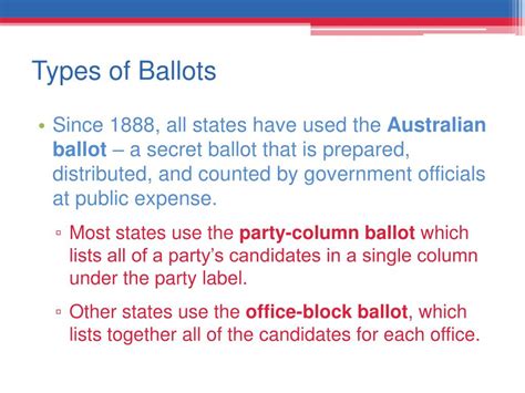 Types Of Ballot at Naomi Crosslin blog