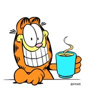 Diomar - Recreio dos Miúdos: Mensagens Animadas - Garfield | Good morning coffee, Coffee love ...