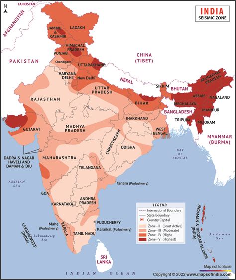 Seismic Zoning Map of India