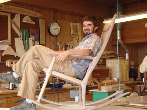 Pat Beurskens Woodworking Portfolio: Sam Maloof Style Rocking Chair