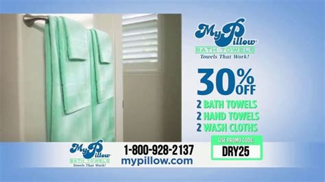 My Pillow Bath Towels TV Commercial, 'Brand New Product: 30 Percent Off Six Pack' - iSpot.tv