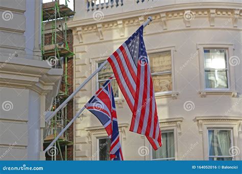 Usa and Uk Flags stock photo. Image of union, together - 164052016