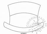 Snowman hat – Coloring Page sketch template