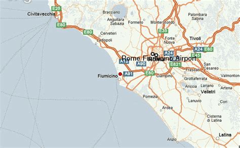 Leonardo Da Vinci Airport Map