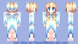 Blue Mermaid Minecraft Skin