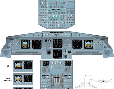 This diagram is of the A320 cockpit and is used by student pilots to ...