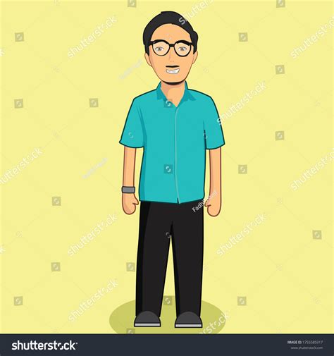 Chibi Uncle Teacher Vector Art Stock Vector (Royalty Free) 1755585917 | Shutterstock