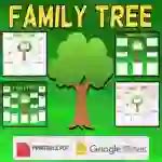 Family Tree Graphic Organizer Template (Editable in Google Slides) by Teach Simple