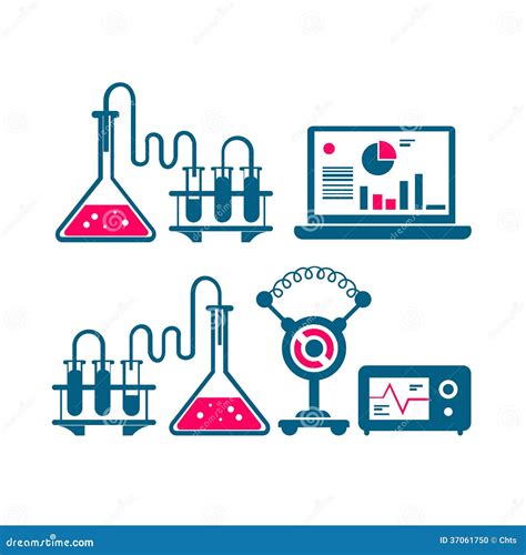 Illustration of Chemical Processes and Reactions and Watching Them ...