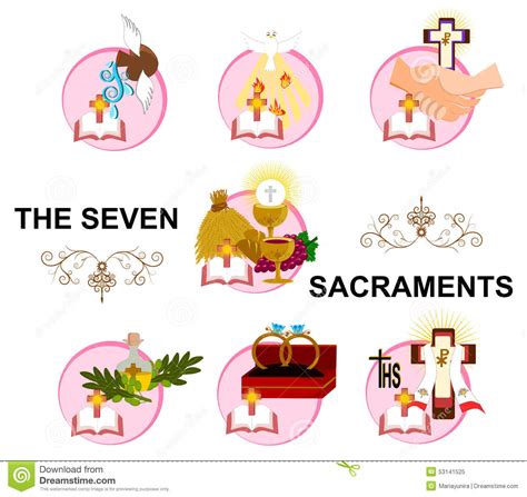 The seven sacraments clipart - Clipground