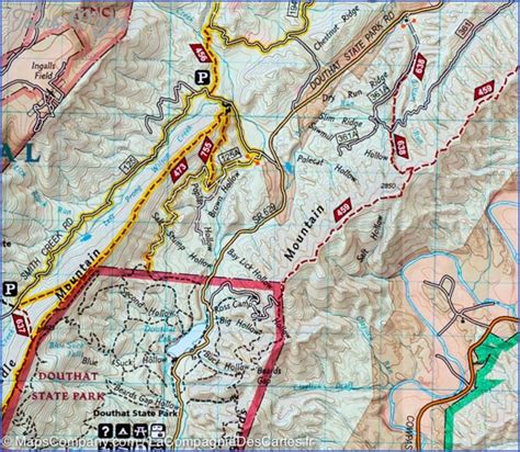 JEFFERSON NATIONAL FOREST MAP VIRGINIA - ToursMaps.com