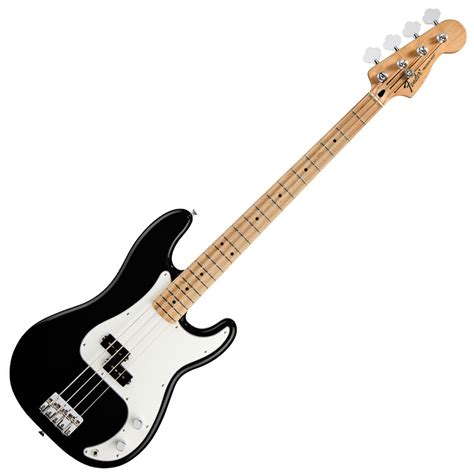 Fender Standard Precision Bass MN, Black 45 string electric Bass guitar