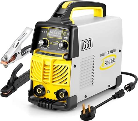 SIMDER ARC Welder 160Amp,Digital Inverter IGBT Welding Machine,110V/220V Dual Voltage Display ...