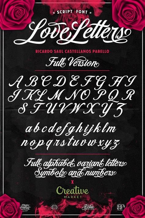 Love Letters Font | dafont.com | Lettering fonts, Typography design ...