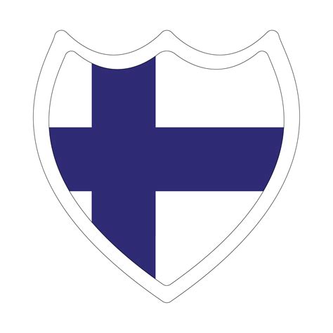 Finland flag. Flag of Finland in design shape 25862709 PNG